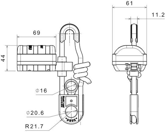 Lalizas Hydrostatische Auslösung für Rettungsinseln Solas/MED/USCG 73595