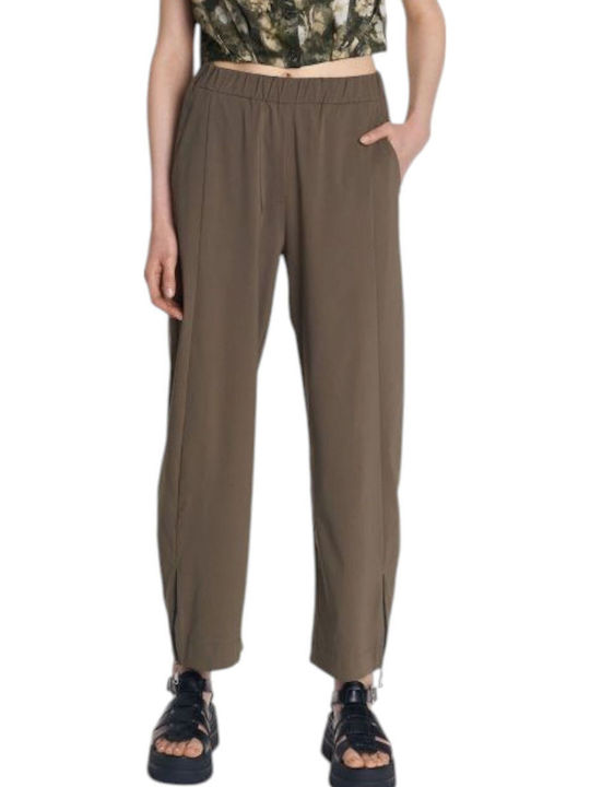 Women's Fabric Trousers Green