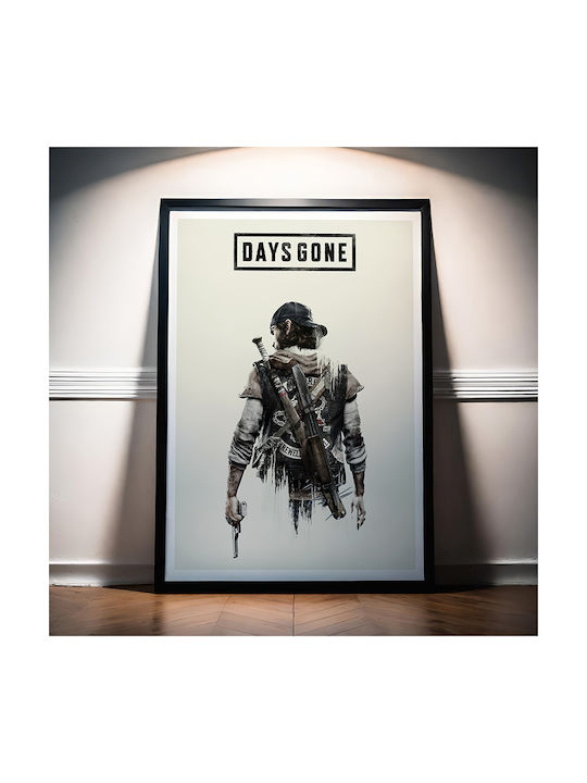 Gaming Poster Days Gone Deek Gm2344 30cm X 40cm Κορνίζα Σκούρο Φυσικό Ξύλου Καφέ