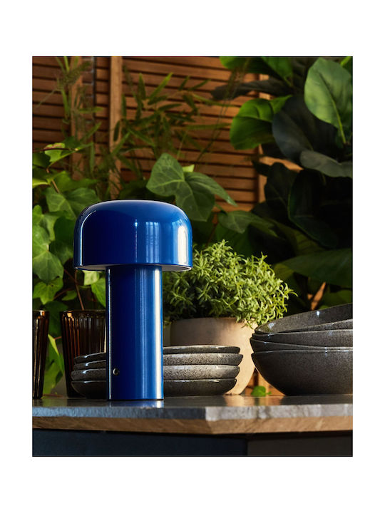 Beliani Dekorative Lampe Blau