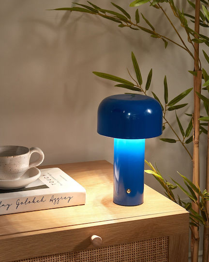 Beliani Dekorative Lampe Blau