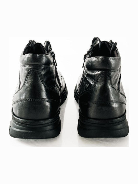 Leather Black Men's Boots