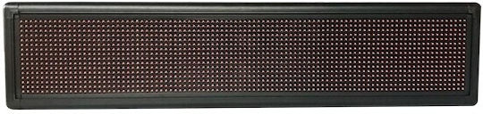 Single-Sided Rolling LED Sign One - Sided Waterproof 100x20cm Red