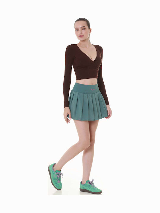 Petrol Raffle Tennis Skirt Petrol