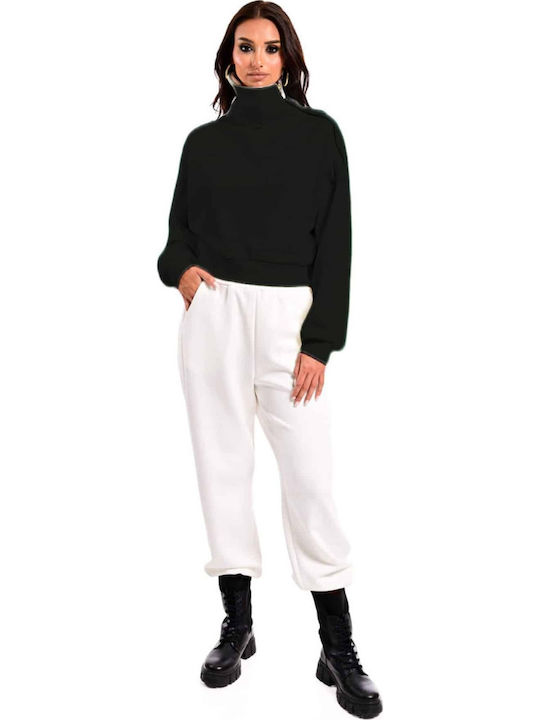 Women's Blouse with Zipper Black