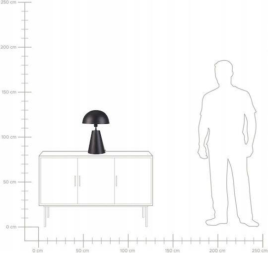 Beliani Lustră Decorativă Negru
