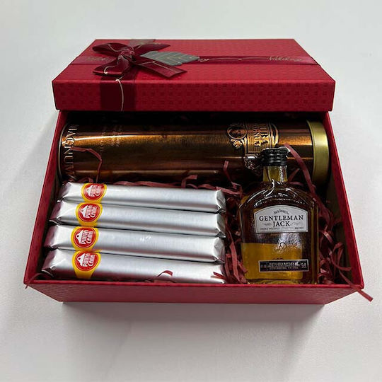 Men's Gift Set Cuba Perfume 100ml Jack Daniel's Whiskey Four Cigars