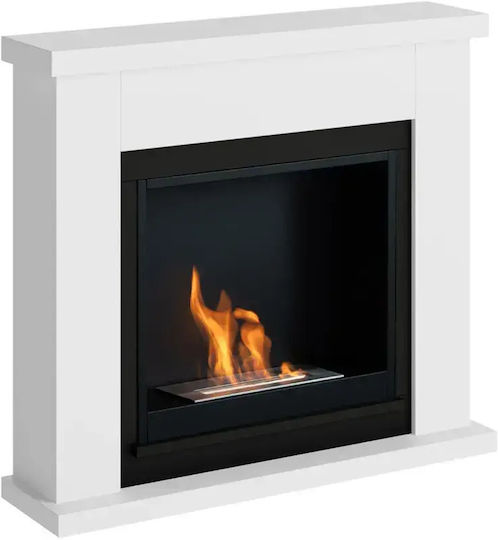 Tagu Indoor Floor Bioethanol Fireplace White