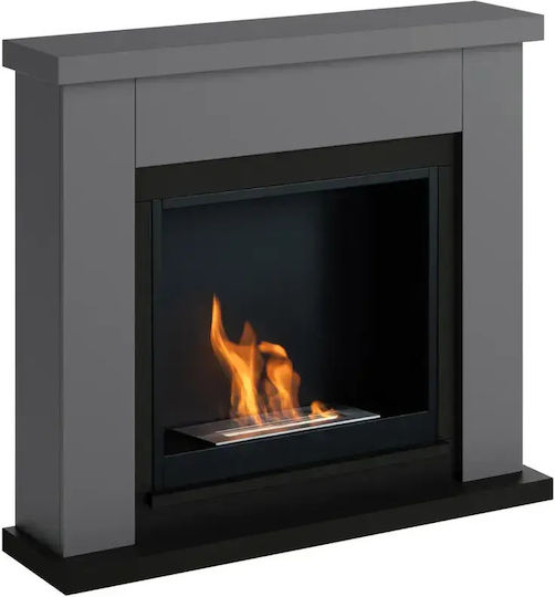 Tagu Indoor Floor Bioethanol Fireplace Gray