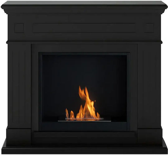 Tagu Indoor Floor Bioethanol Fireplace Black
