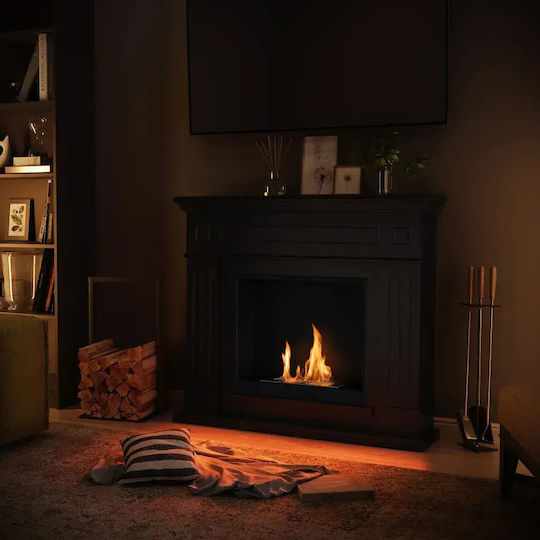 Tagu Indoor Floor Bioethanol Fireplace Black