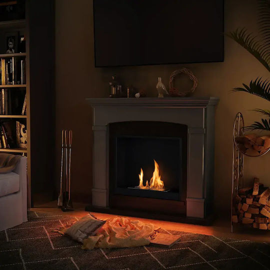 Tagu Indoor Floor Bioethanol Fireplace Gray