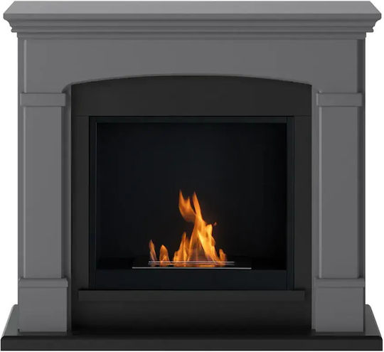 Tagu Indoor Floor Bioethanol Fireplace Gray