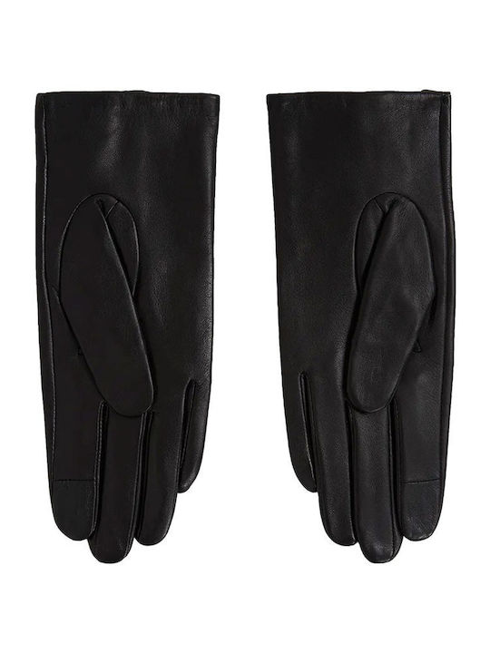 Schwarz Leder Handschuhe
