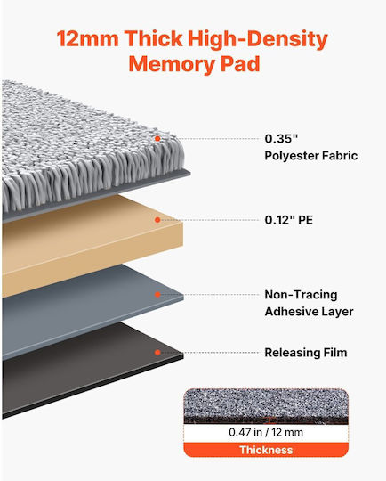 Vevor Corridor / Carpet 45.7cm x 45.7cm ZZFKDT1818INZBRWH001V0