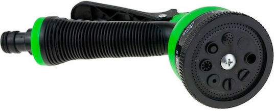 Edman Pistol Pentru Stropit 8 Moduri De Udare Set Cu Conector Rotativ Mâner Ergonomic Negru Verde