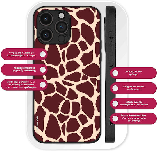 Sonique Tiermuster Serie Motorola Moto G35 5G Giraffe 03
