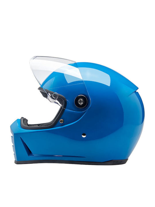 Biltwell Lane Splitter Tahoe Blue Мотоциклетна каска Full Face DOT / ECE 22.06