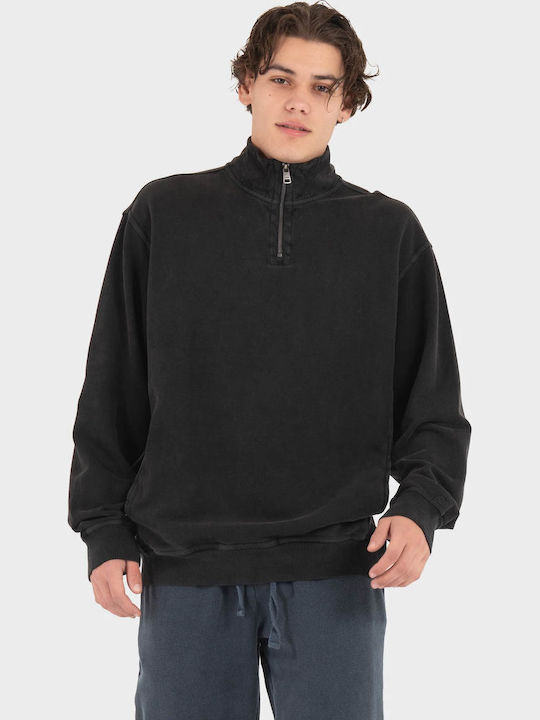 Langarm Herrenbluse Schwarz