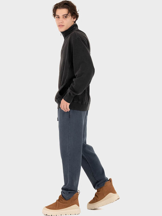 Langarm Herrenbluse Schwarz