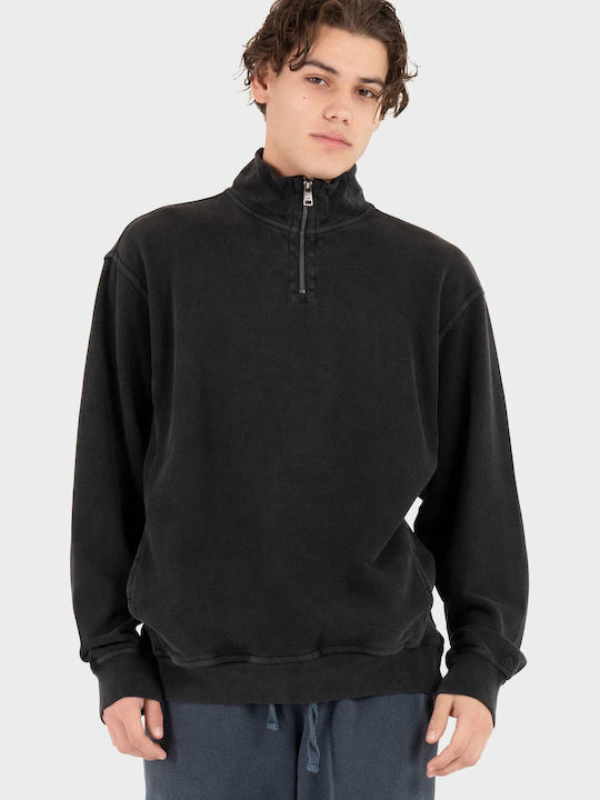 Langarm Herrenbluse Schwarz