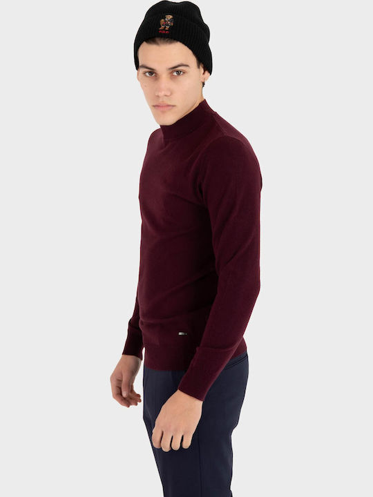 Long Sleeve Burgundy Blouse