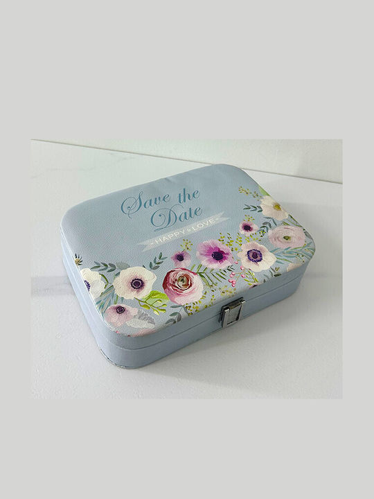 Velve Jewellery Box with Mirror White 24x17.5cm