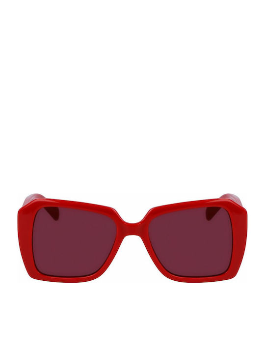 Karl Lagerfeld Women's Sunglasses with Red Plastic Frame and Red Lens KL6140S-600
