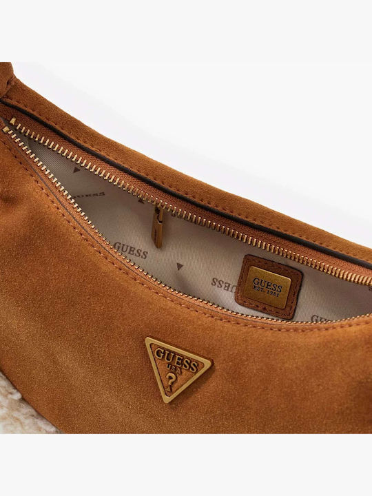 Genuine Damen Hobo Tasche Wildleder Tabac