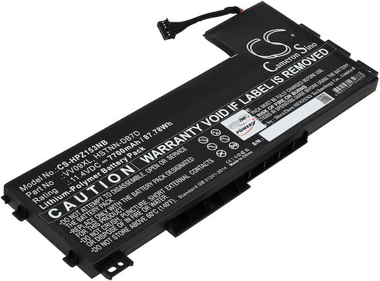 Kompatible Laptop-Batterie für HP ZBook HP ZBook 15 G3 HP ZBook 15 G4 mit 7700mAh