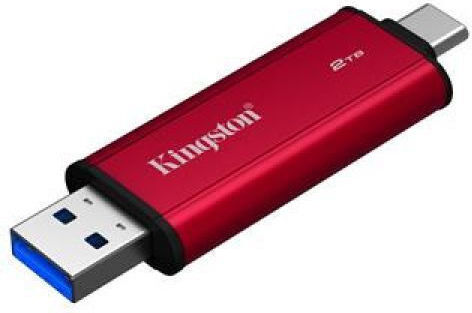 Kingston 2.0TB USB 3.2 SSD Флашка с Интерфейс USB-C и USB-A Черен