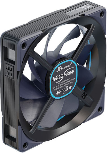 Seasonic MagFlow 1225 Case Fan 120mm (2000rpm / 63.33cfm) Χωρίς Led Φωτισμό και Σύνδεση 4-Pin PWM 3τμχ