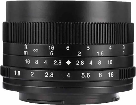7artisans Crop Obiectiv Foto 50mm f/1.8 Photoelectric Teleobiectiv pentru Montura Magazin online Sony E Black