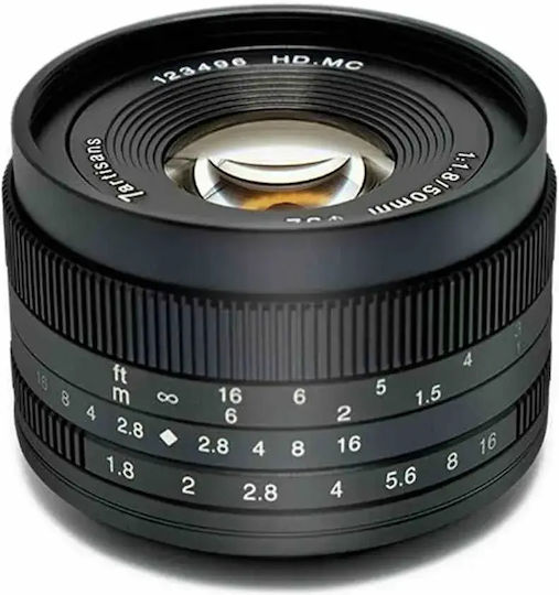 7artisans Crop Obiectiv Foto 50mm f/1.8 Photoelectric Teleobiectiv pentru Montura Magazin online Sony E Black