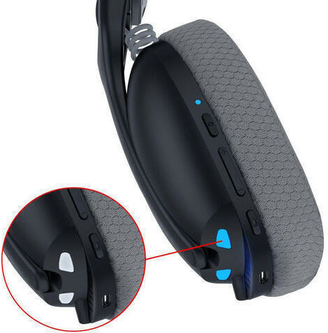 Redragon Skuld Pro Drahtlos Über Ohr Gaming-Headset mit Konnektivität Bluetooth / USB Blaue für PC / PS4 / PS5
