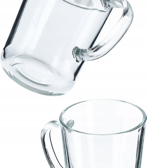 Kadax Κούπα Γυάλινη Διάφανη 410ml 6τμχ