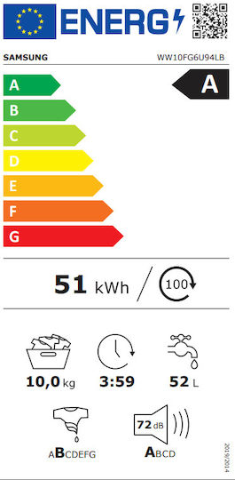 Crown Πλυντήριο Ρούχων 6kg 1000 Στροφών CWM6100SL