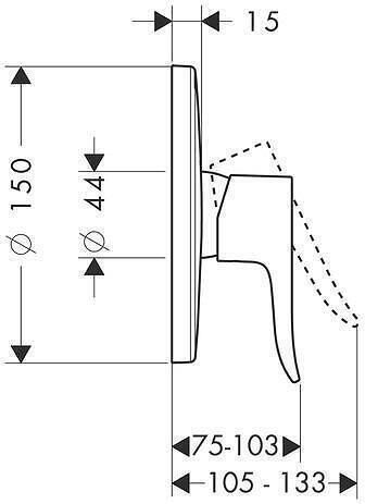 Hansgrohe pentru Duș Argintiu 4011097661155