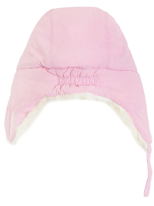 Kinder Mütze Stoff Rosa