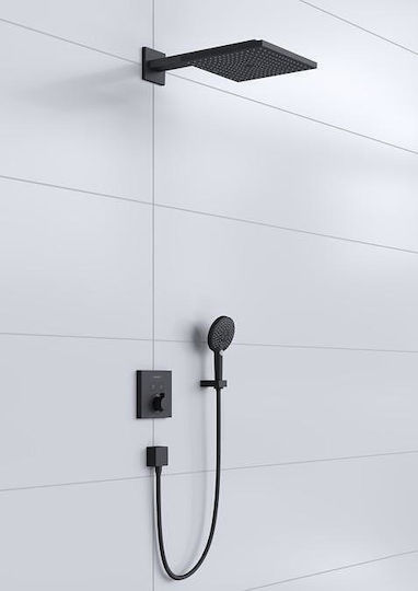 Hansgrohe Set Mixer, Telefon & Cap Duș Îngropată pentru Duș Argintiu 4059625321546