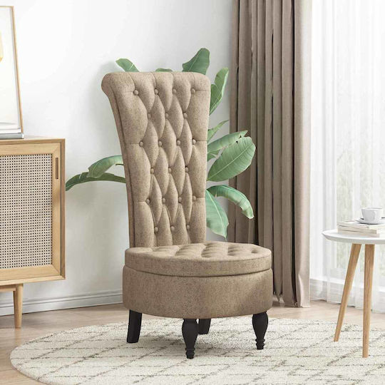 Armchair Light Gray 56.5x70x110cm