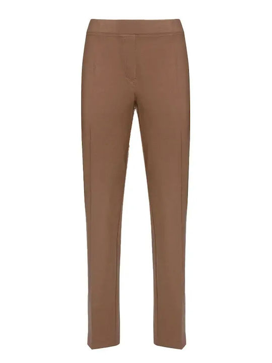 Women's Fabric Trousers Brown