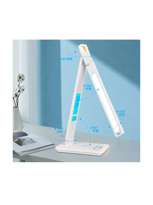 LED Schreibtischlampe mit flexiblem Arm in Weiß Farbe
