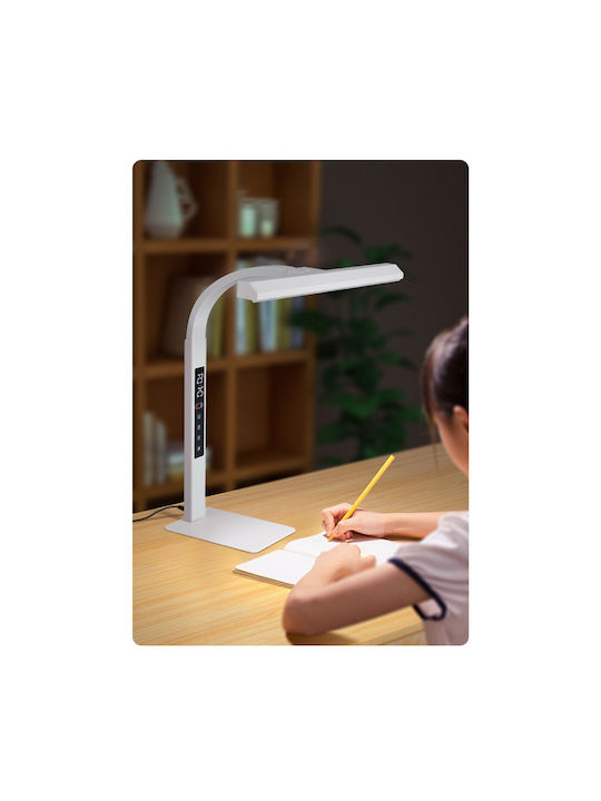 LED Office Lamp with Flexible Arm in Gray Color