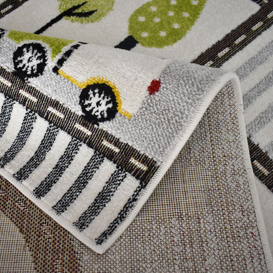 Saray Home City Adventure Kinderteppich Weiß 80x150cm Teppich-Teppich