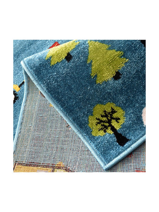 Saray Home Παιδικό Χαλί Μπλε 80x150cm