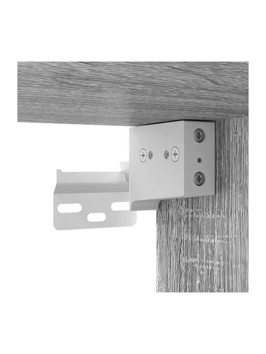 Wand-Kremlampe Wohnzimmer aus Spanplatte Grau Sonom 30x31x60cm