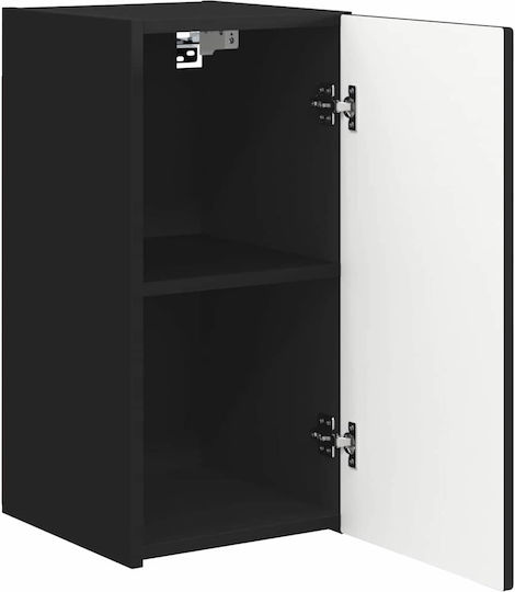 Dulap Pandantiv Pentru Sufragerie Din Placă Din Lemn Agregat Negru 30x31x60cm