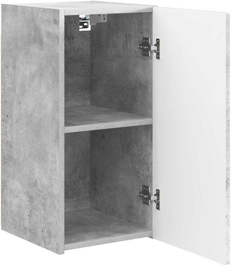 Wall Living Room Cabinet Made of Particle Board Concrete 30x31x60cm