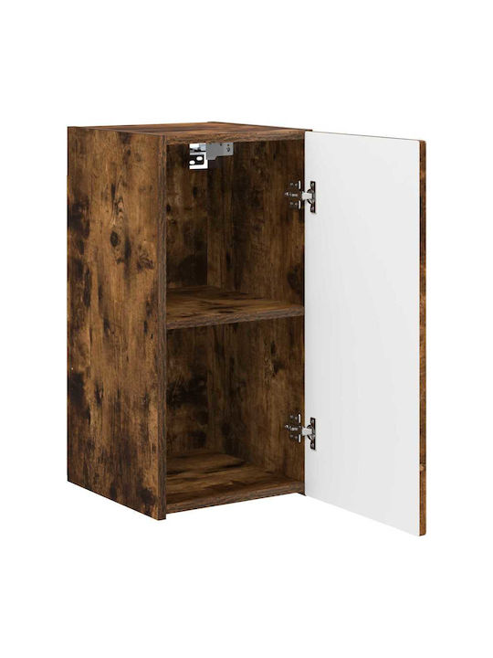 Wand Wohnzimmer Schrank aus Spanplatte Rauch Eiche 30x31x60cm